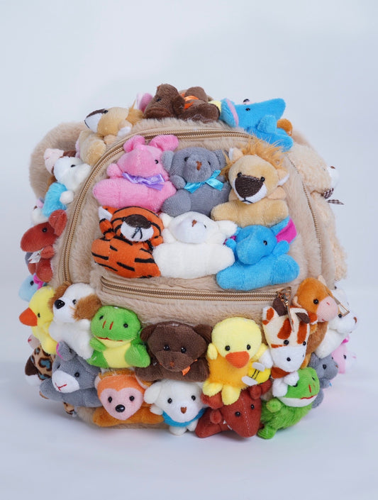Clush Apparel Hello Kitty Stuffed Animal Backpack – Handmade Birthday Gifts, Holidays, Festivals, Concerts, Back to School Plushies, Kawaii