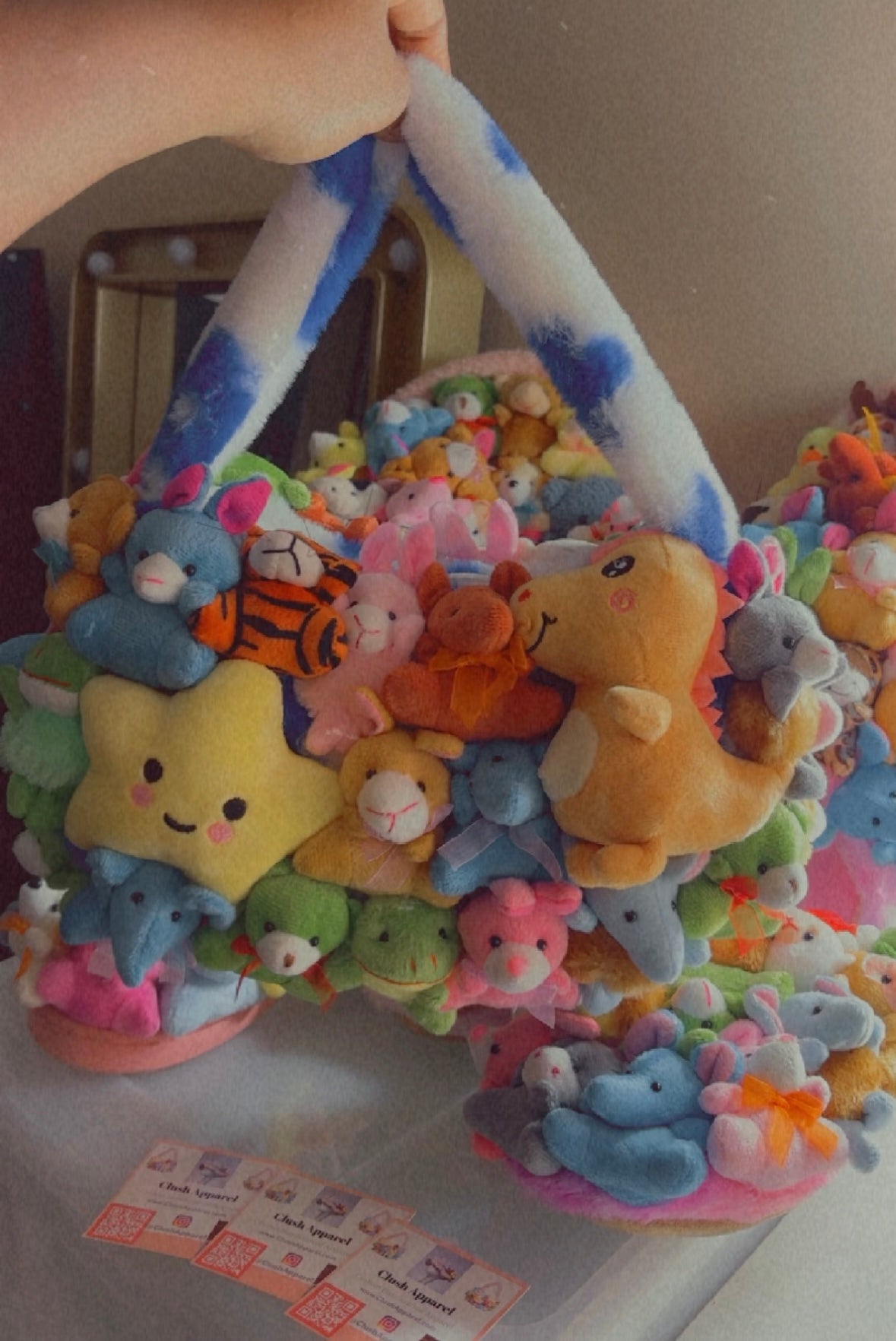 Kids Stuffed Animal Teddy Bear Clutch Purse