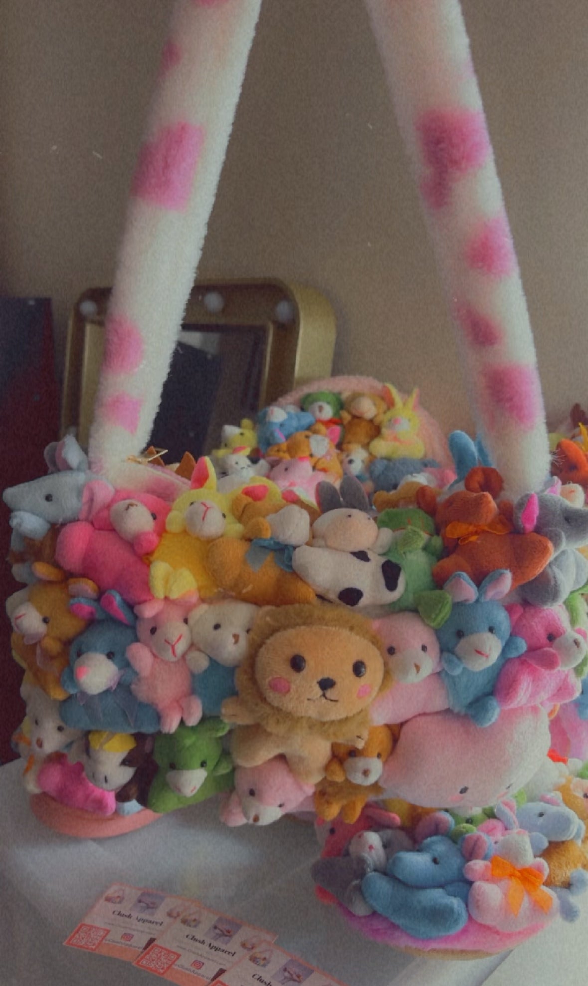 Kids Stuffed Animal Teddy Bear Clutch Purse