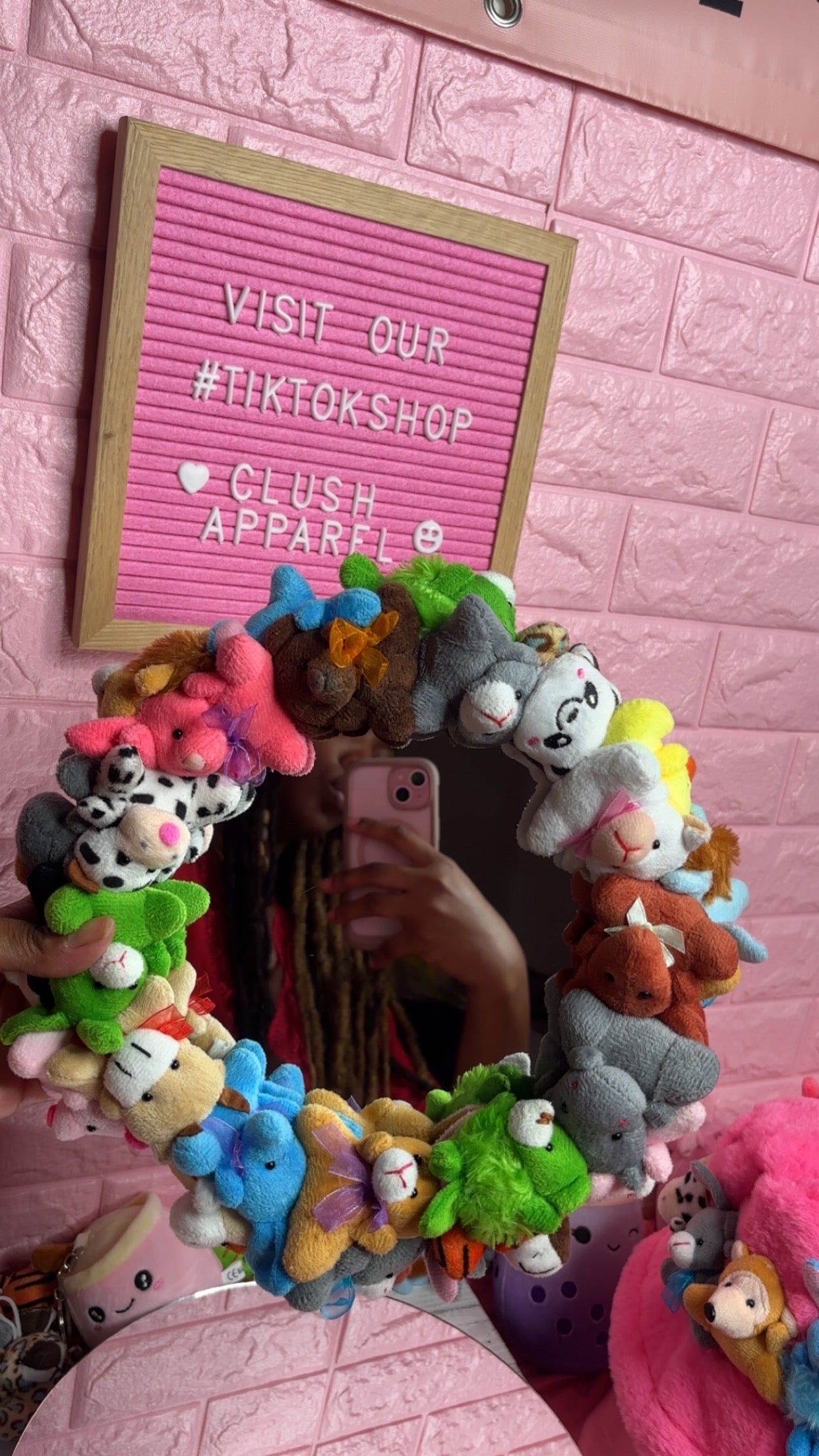 Clush Apparel Handmade Stuffed Animal Mirror Whimsical Unique Gift 