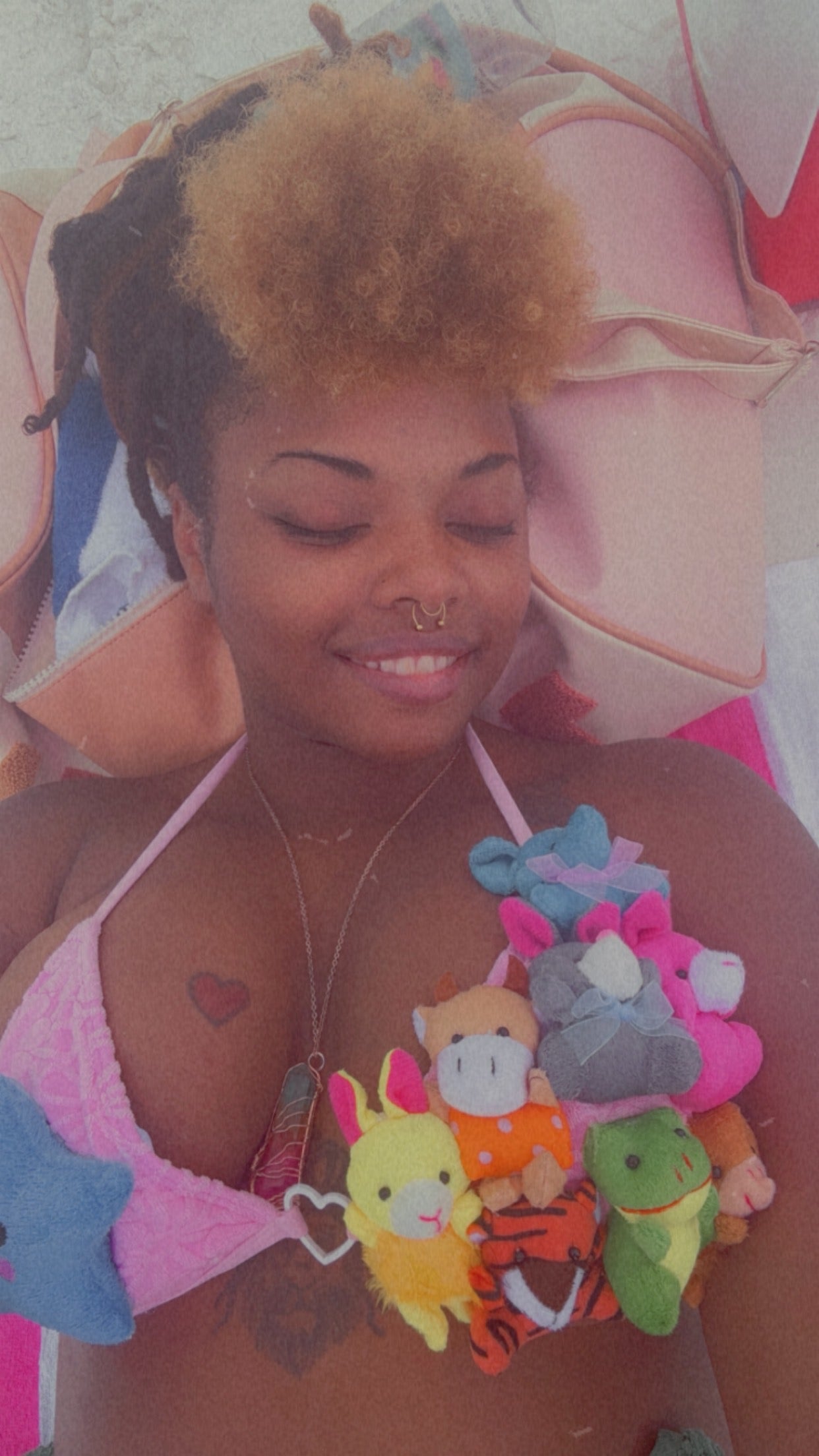 Stuffed Animal Teddy Bear Two Piece Swimsuit