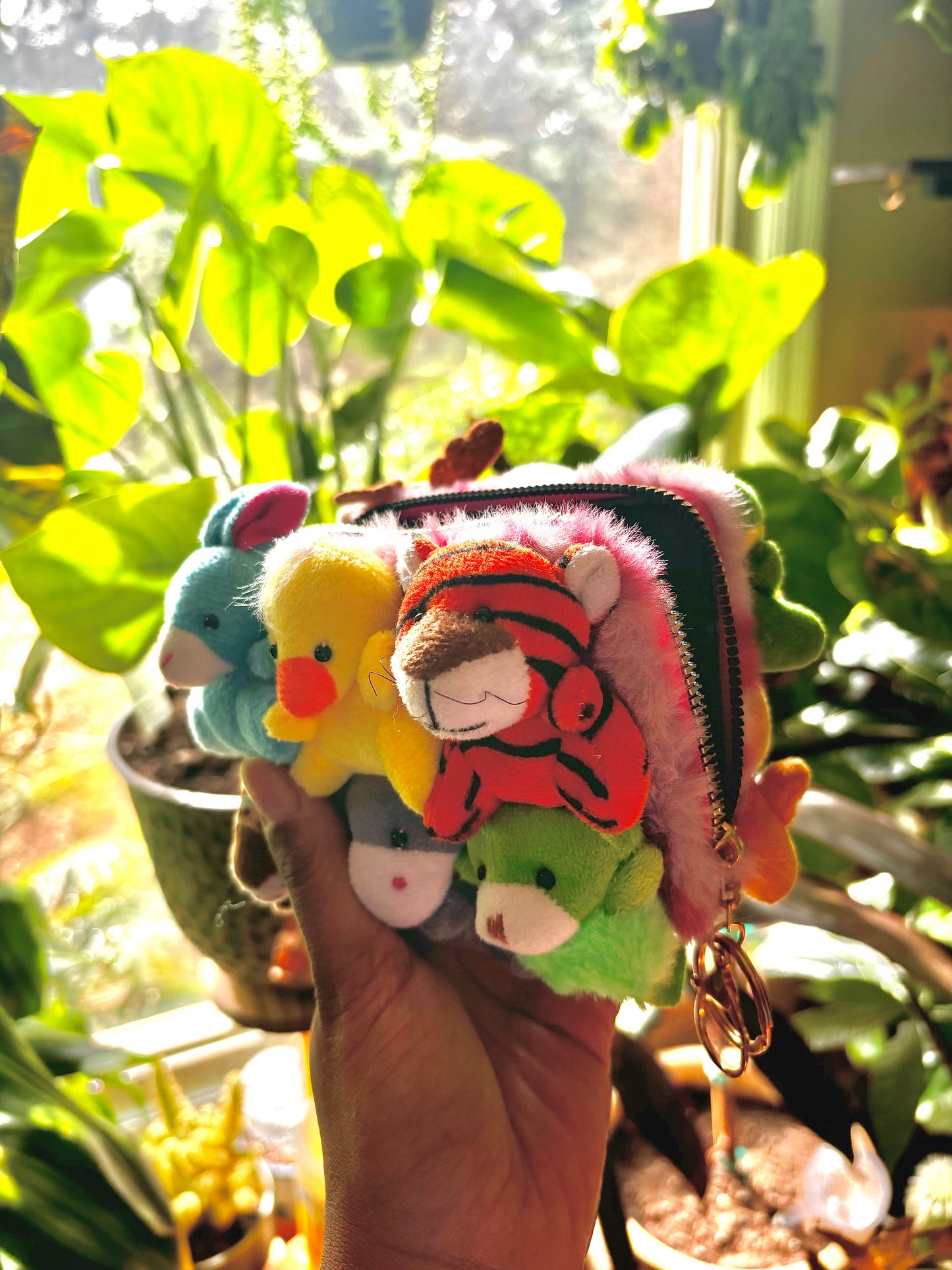 Fluffy Kawaii Trendy Stuffed Animal Wallet Coin Purse – Perfect for the Holidays!