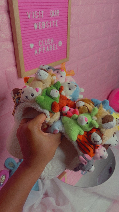 Kids Stuffed Animal Slippers Teddy Bear House Shoes