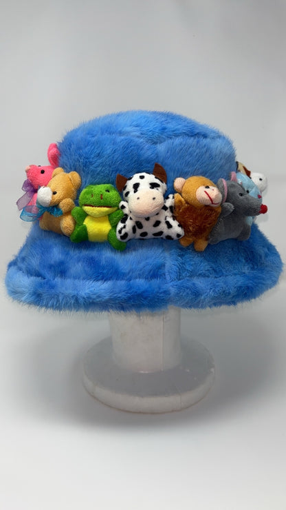 Clush Apparel Stuffed Animal Bucket Hat – Handmade Teddy Bear Birthday Gifts Holiday Festivals Concerts Kawaii