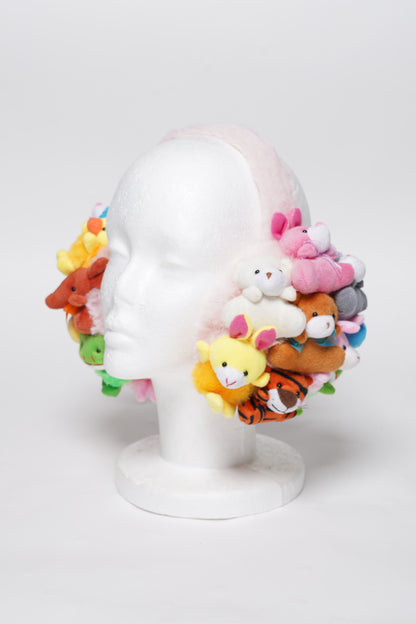 Stuffed Animal Teddy Bear Earmuffs Kawaii Plushie Earmuffs – Anime Girl Y2K Coquette Aesthetic Winter Headphones | K-Pop Idol Inspired Cute Plush Accessory