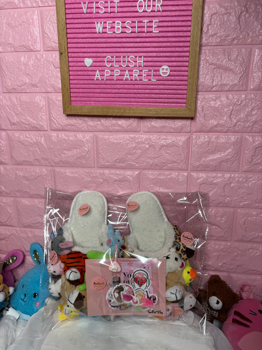 Kids Stuffed Animal Slippers Teddy Bear House Shoes