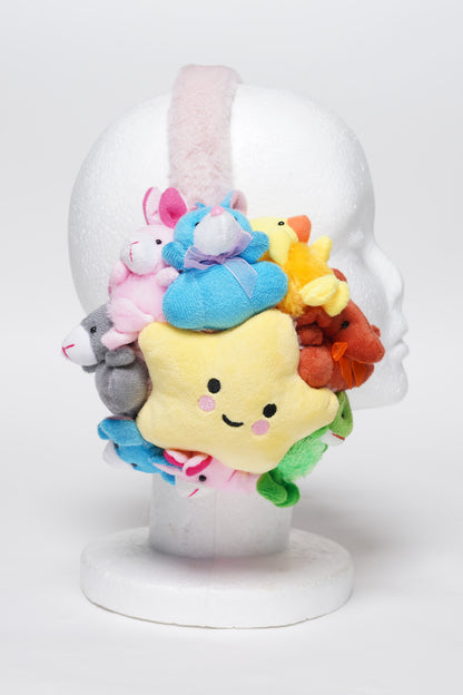 Stuffed Animal Teddy Bear Earmuffs Kawaii Plushie Earmuffs – Anime Girl Y2K Coquette Aesthetic Winter Headphones | K-Pop Idol Inspired Cute Plush Accessory