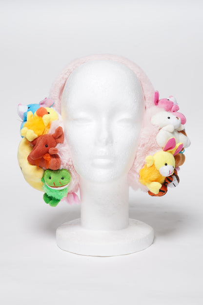 Stuffed Animal Teddy Bear Earmuffs Kawaii Plushie Earmuffs – Anime Girl Y2K Coquette Aesthetic Winter Headphones | K-Pop Idol Inspired Cute Plush Accessory
