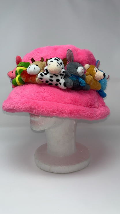 Clush Apparel Stuffed Animal Bucket Hat – Handmade Teddy Bear Birthday Gifts Holiday Festivals Concerts Kawaii