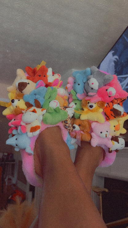 Stuffed Animal Teddy Bear House Slippers