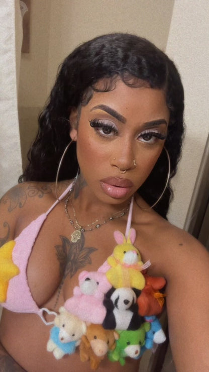 Stuffed Animal Teddy Bear Two Piece Swimsuit