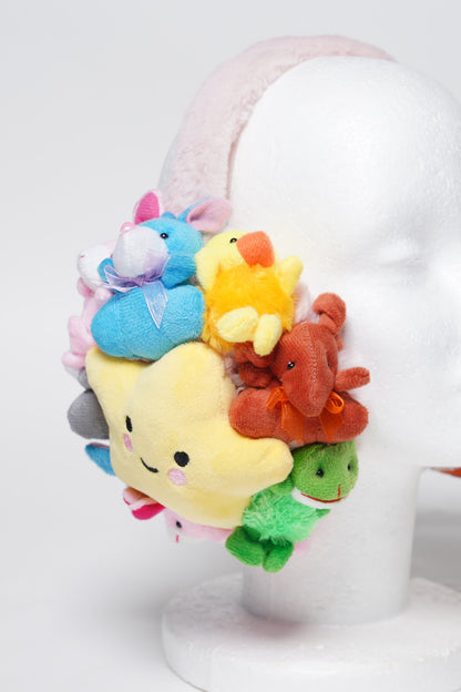 Stuffed Animal Teddy Bear Earmuffs Kawaii Plushie Earmuffs – Anime Girl Y2K Coquette Aesthetic Winter Headphones | K-Pop Idol Inspired Cute Plush Accessory