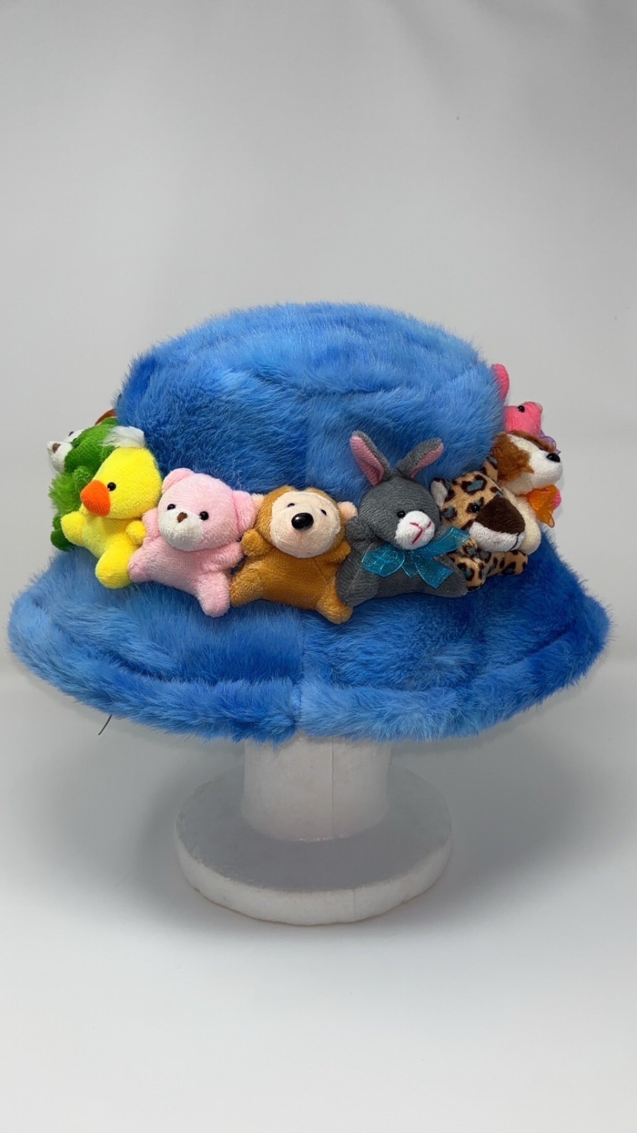 Clush Apparel Stuffed Animal Bucket Hat – Handmade Teddy Bear Birthday Gifts Holiday Festivals Concerts Kawaii