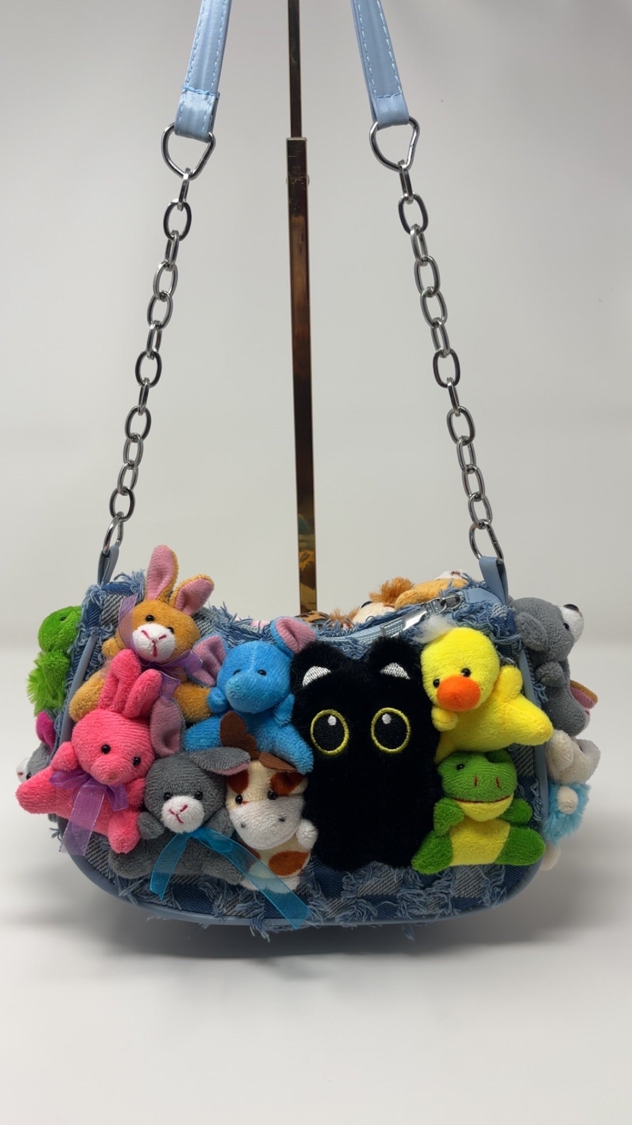 Clush Apparel Jeaned Denim Clutch Purse – Kawaii Anime Festival Bag *Handmade*