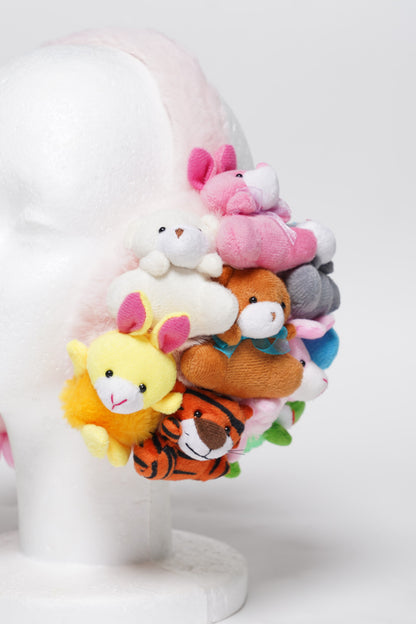 Stuffed Animal Teddy Bear Earmuffs Kawaii Plushie Earmuffs – Anime Girl Y2K Coquette Aesthetic Winter Headphones | K-Pop Idol Inspired Cute Plush Accessory