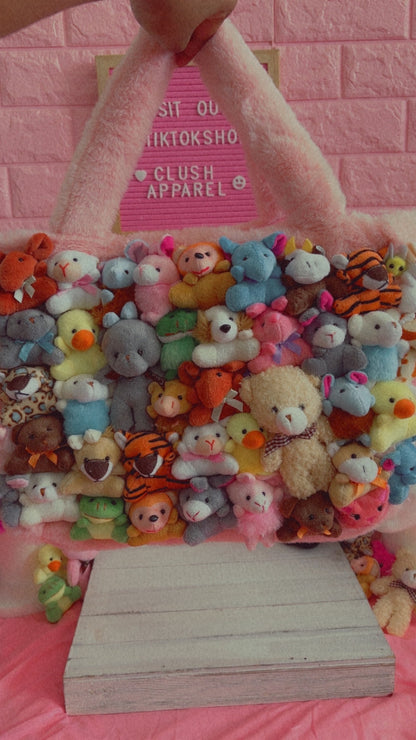 Clush Apparel Oversized Plushie Shoulder Bag: Kawaii Stuffed Animal Purse for Kpop Fans *Handmade*