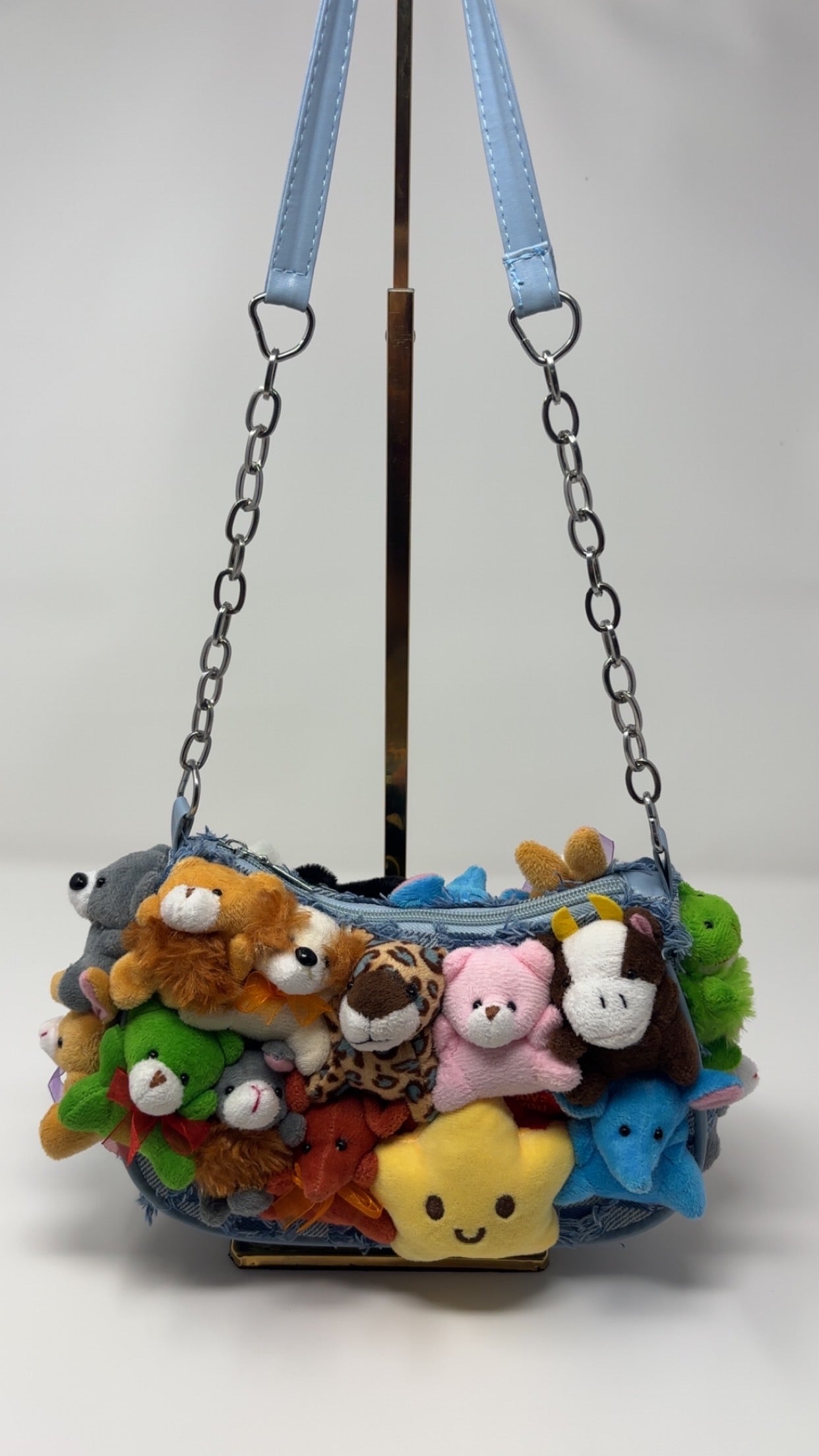 Clush Apparel Jeaned Denim Clutch Purse – Kawaii Anime Festival Bag *Handmade*