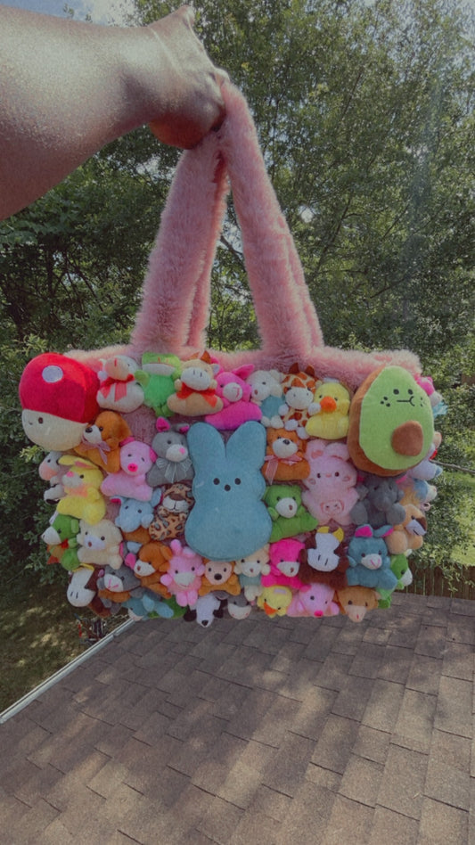 Oversize Mini Plush Purse