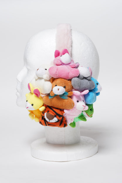 Stuffed Animal Teddy Bear Earmuffs Kawaii Plushie Earmuffs – Anime Girl Y2K Coquette Aesthetic Winter Headphones | K-Pop Idol Inspired Cute Plush Accessory