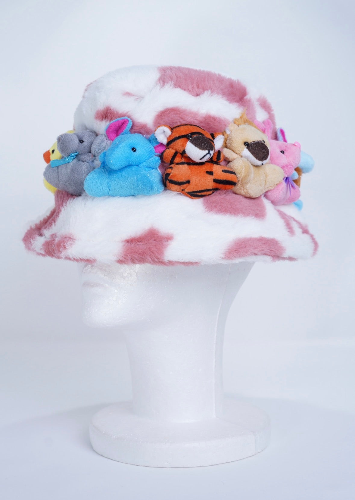Clush Apparel Stuffed Animal Bucket Hat – Handmade Teddy Bear Birthday Gifts Holiday Festivals Concerts Kawaii