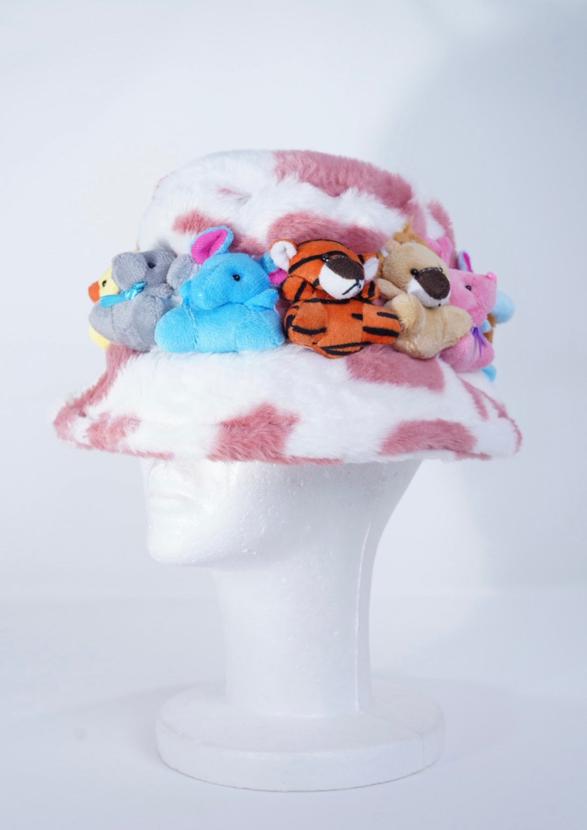Clush Apparel Stuffed Animal Bucket Hat – Handmade Teddy Bear Birthday Gifts Holiday Festivals Concerts Kawaii