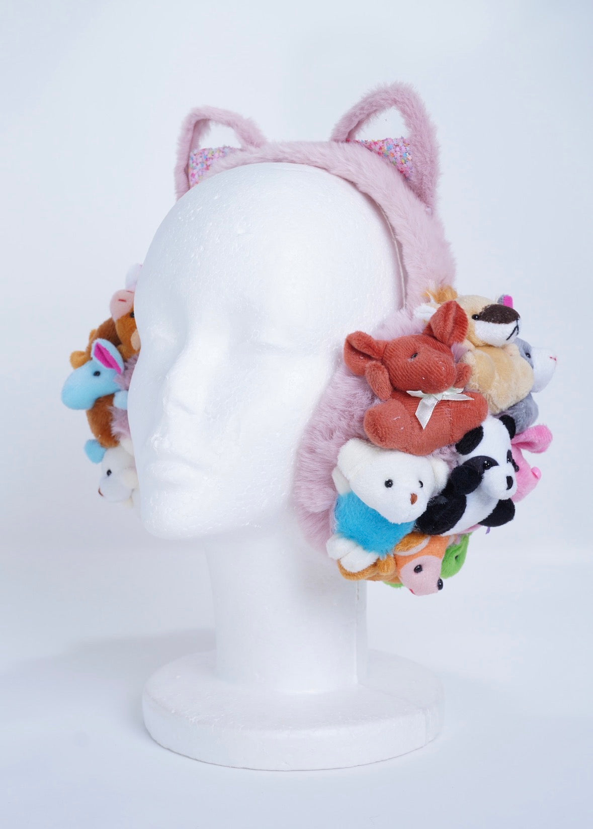 Stuffed Animal Teddy Bear Earmuffs Kawaii Plushie Earmuffs – Anime Girl Y2K Coquette Aesthetic Winter Headphones | K-Pop Idol Inspired Cute Plush Accessory