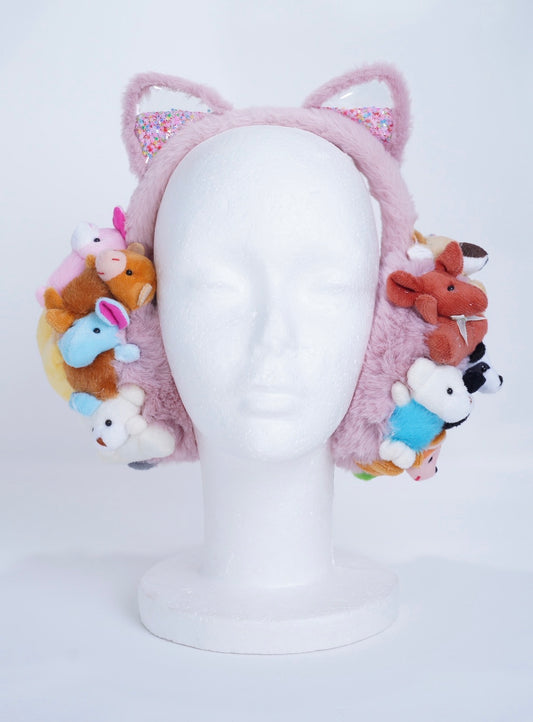 Stuffed Animal Teddy Bear Earmuffs Kawaii Plushie Earmuffs – Anime Girl Y2K Coquette Aesthetic Winter Headphones | K-Pop Idol Inspired Cute Plush Accessory
