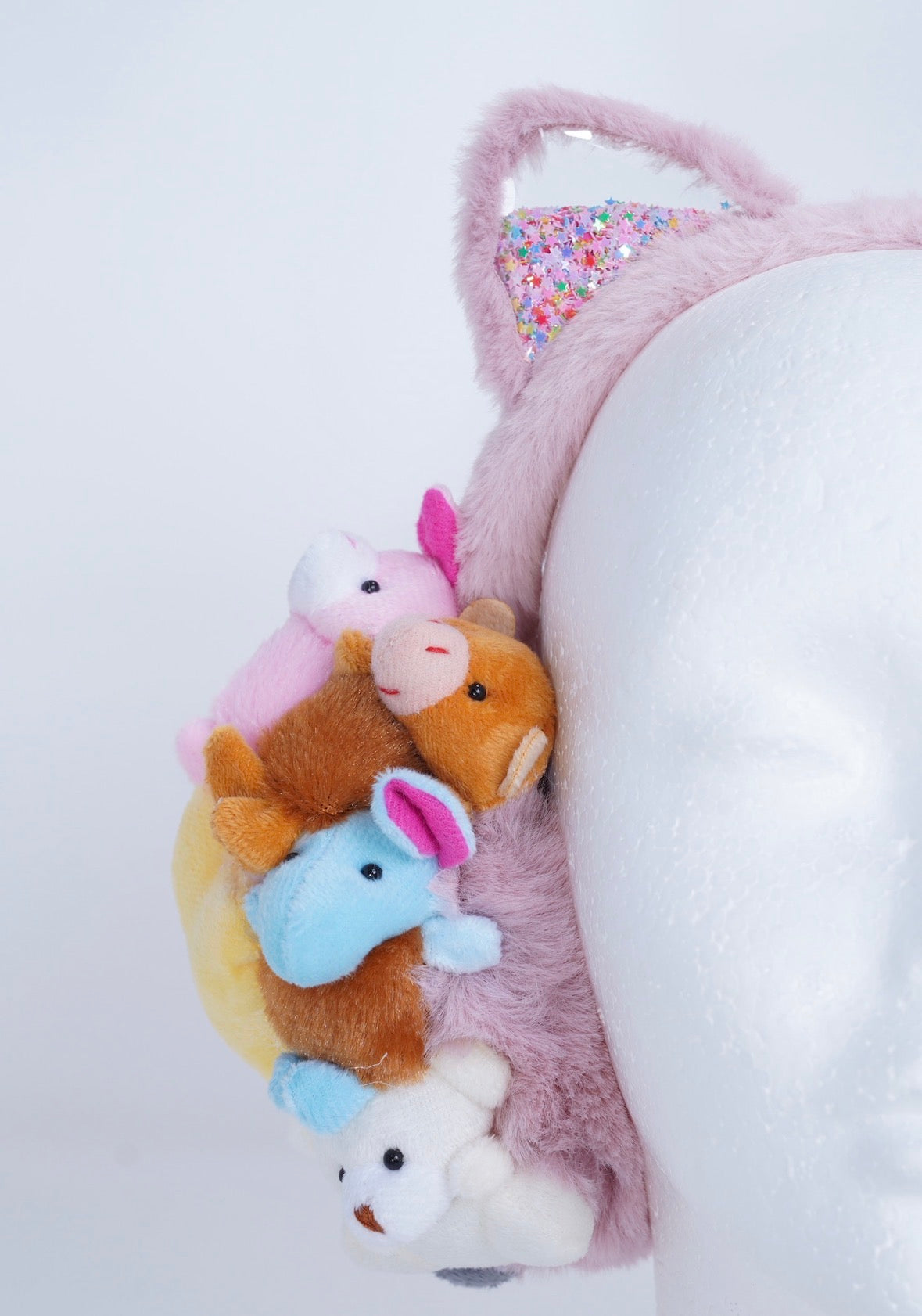 Stuffed Animal Teddy Bear Earmuffs Kawaii Plushie Earmuffs – Anime Girl Y2K Coquette Aesthetic Winter Headphones | K-Pop Idol Inspired Cute Plush Accessory