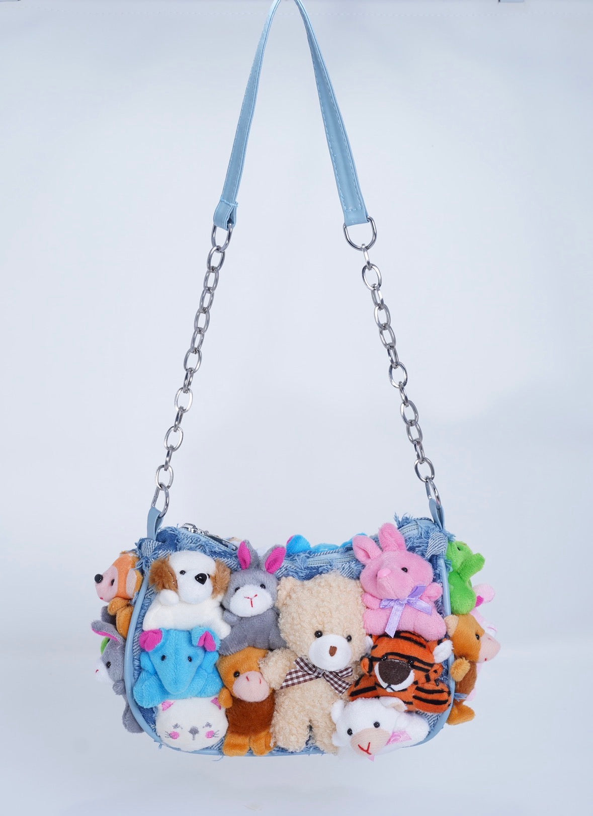Clush Apparel Jeaned Denim Clutch Purse – Kawaii Anime Festival Bag *Handmade*