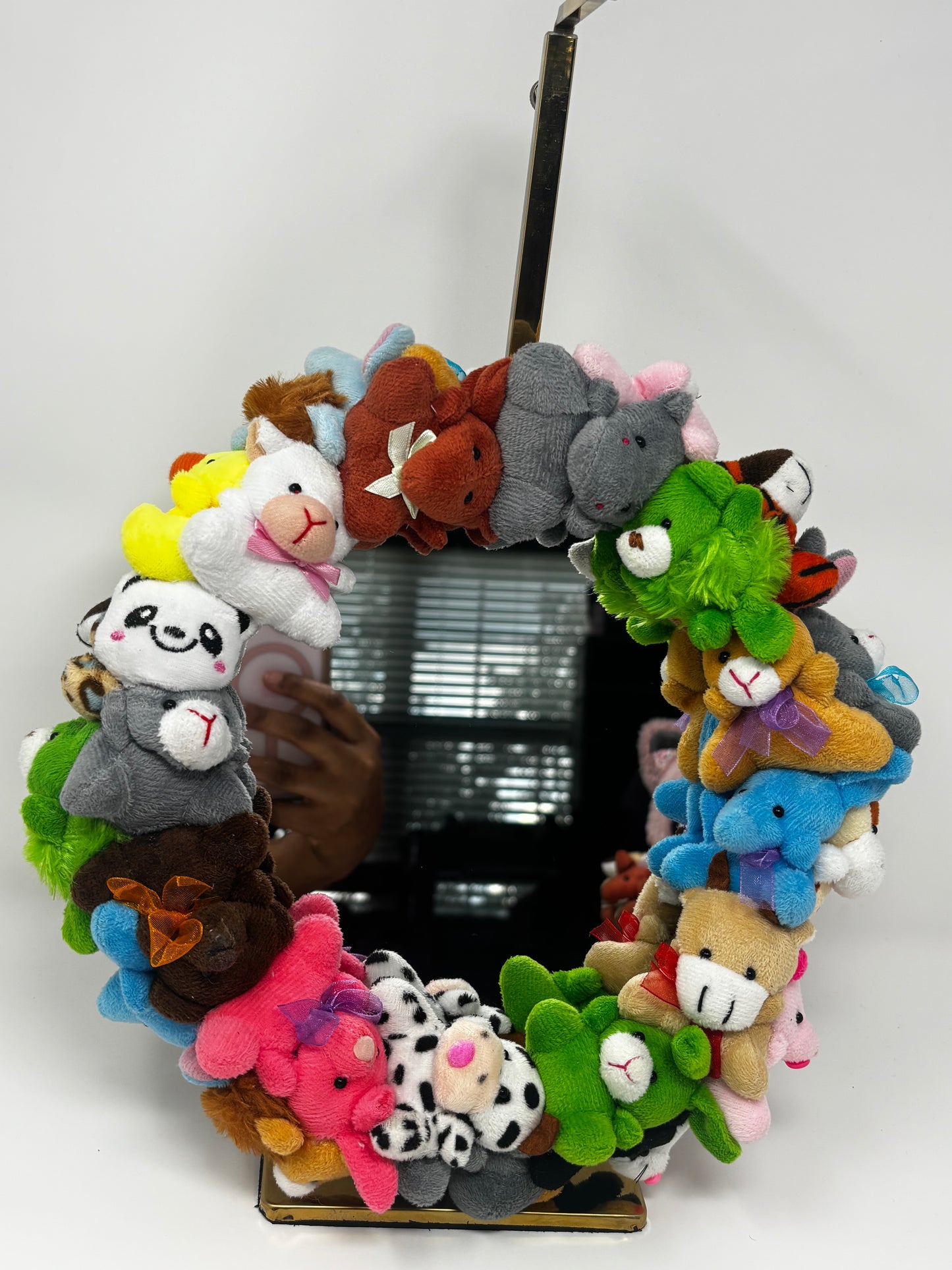 Handmade Stuffed Animal Plushie Mirror Whimsical Room Décor for Kawaii Lovers