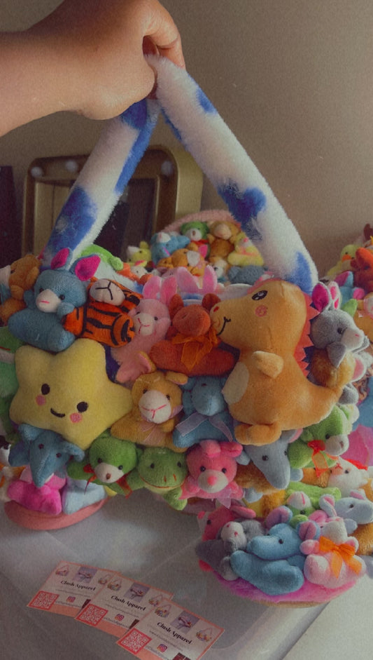 Cute Kawaii Stuffed Animal Anime Clutch Purse Handbag Kpop Lovers