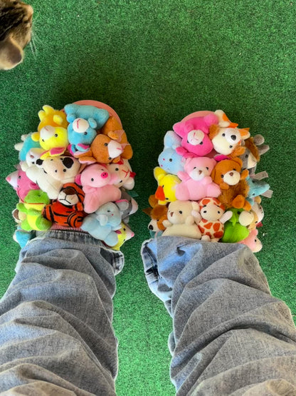 Stuffed Animal Teddy Bear House Slippers