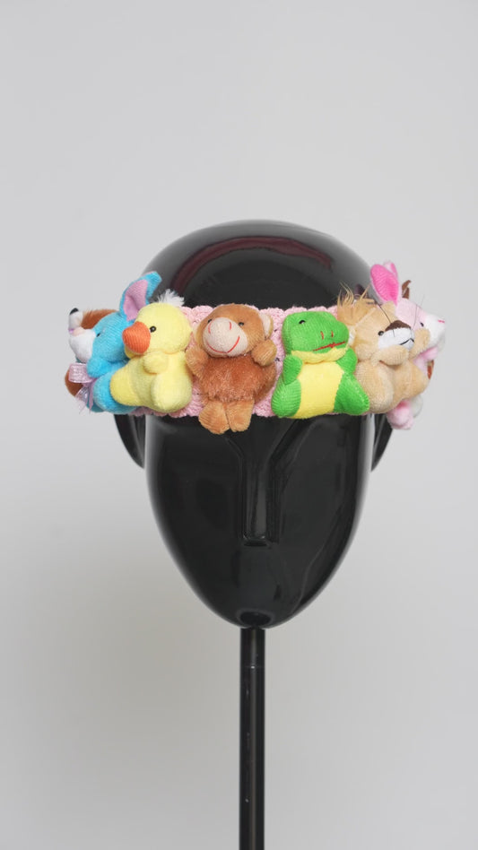 Mini Plush Teddy Bear Headband