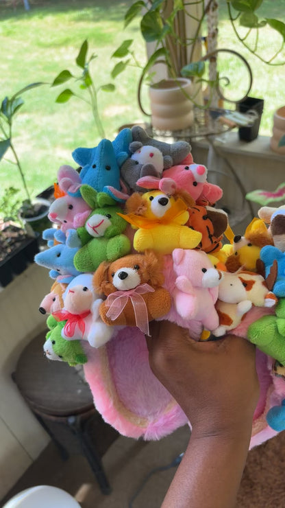 Stuffed Animal Teddy Bear House Slippers