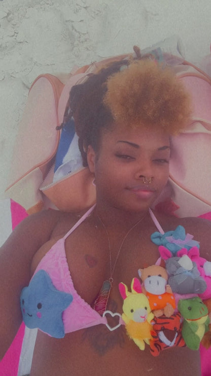 Stuffed Animal Teddy Bear Two Piece Swimsuit